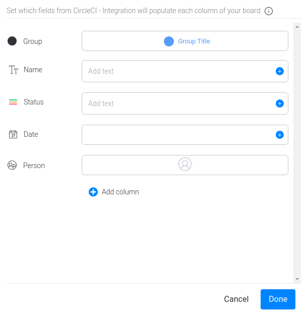 Item configuration empty